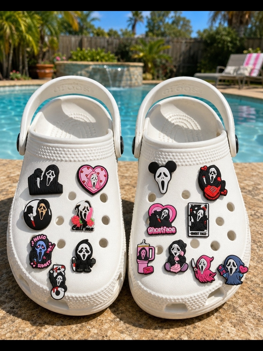 Ghost Face Croc Jibbitz (15 Pieces)